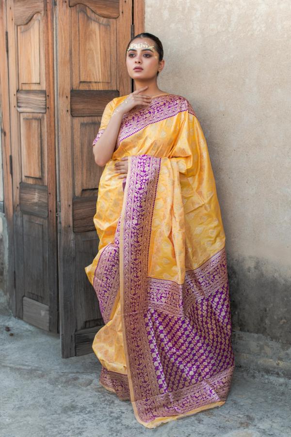 Rajyog Kiyana Silk Fancy Weaving Saree Collection